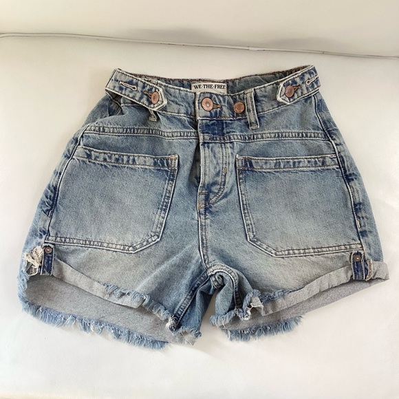 We The Free Pants - Free People We The Free Light Blue Jean Shorts